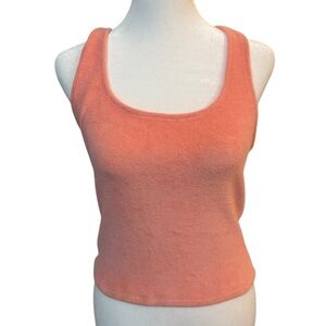 Victoria’s‎ Secret On Point Tank Top S Peach Terry Racerback Soft Stretchy Beach